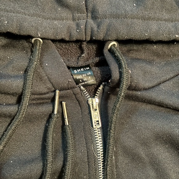 Cropped zip-up sweatshirt - Picture 3 of 5